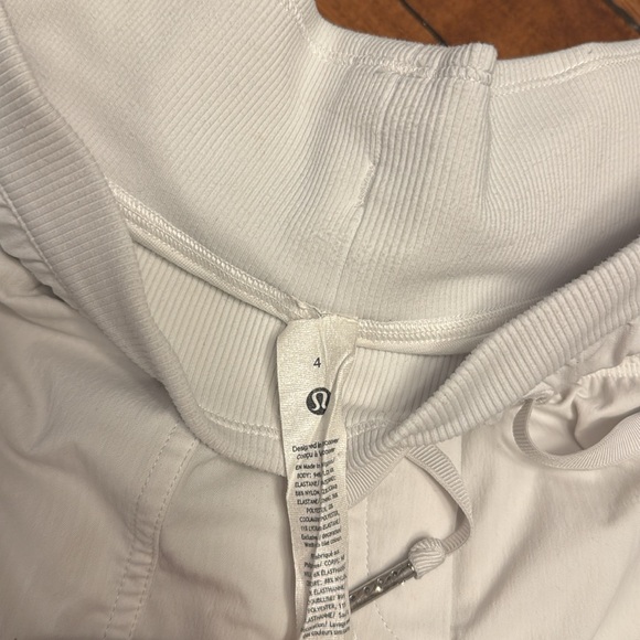 Lululemon Mid Rise Dance Studio Crop White Pants size 4 - Picture 3 of 8
